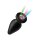 Booty Sparks Silicone Light-Up Medium Anal Plug - Black 3,4 cm
