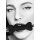 Silicone Bone Gag - With Adjustable Bonded Leather Straps