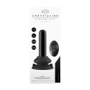 Thumby - Glass Vibrator - With Suction Cup and Remote - Rechargeable - 10 Speed - Black
