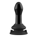 Pluggy - Glass Vibrator - With Suction Cup and Remote -...