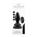 Stretchy - Glass Vibrator - With Suction Cup and Remote - Rechargeable - 10 Speed - Black
