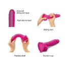 Strap-On-Me Sliding Skin Realistic Dildo Fuchsia M 13,4cm