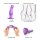Strap-On-Me Dildo Plug Curvy Metallic Purple L