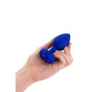 B-Vibe Vibrating Jewel Plug L/Xl Navy - 4,5 cm