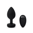 B-Vibe Vibrating Jewel Plug XXL Black - 5 cm