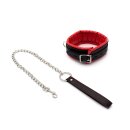 Collar Red & Black with Leash