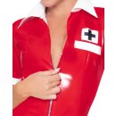 Lack Krankenschwester rot S  - 2XL
