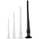 Long Tail PVC Butt Plug With Scale  Black XL 60 x 6,5cm
