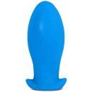 Silicone plug Saurus Egg M 12 x 5.5cm Blue