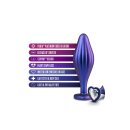 Anal Adventures Matrix Wavy Bling Plug Sapphire 3,8cm