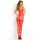 Strapped Up Sheer Bodystocking Red, OS