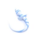Anal Plug Dog Tail White/Blue 3,2 cm