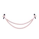 Nipple Clamps Rose Gold Double Chains