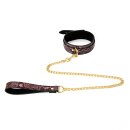 Collar Gold/Pink Reptile with Leash