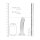 Non Realistic Dildo with Suction Cup - 6,7/ 17 cm