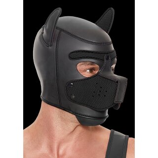 Shots Ouch! Neopren Hunde-Maske schwarz