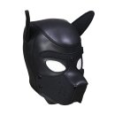 Shots Ouch! Neopren Hunde-Maske schwarz