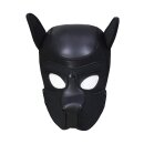Shots Ouch! Neopren Hunde-Maske schwarz