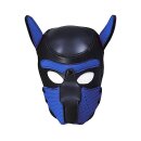 Shots Ouch! Neopren Hunde-Maske blau