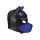 Shots Ouch! Neopren Hunde-Maske blau