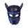 Shots Ouch! Neopren Hunde-Maske blau