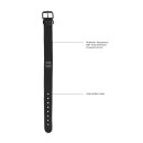 Shots Ouch! neoprene collar with leash black