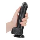 Curved Realistic Dildo  Balls  Suction Cup - 8/ 20,5 cm