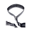 XR Brands Gepolsterter Oberschenkelriemen mit Handgelenkmanschetten schwarz