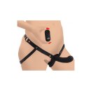 Strap U Double Diva - Doppeldildo mit Harness und Fernbedienung schwarz
