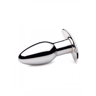 Master Series Chrome Blast 7X Rechargeable Butt Plug R/C - Small