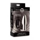 Master Series Chrome Blast 7X Rechargeable Butt Plug R/C - Small