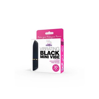 Pink Pussycat Vibrating Black Mini Vibe