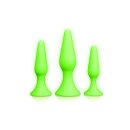 Butt Plug Set - Glow in the Dark