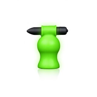 Vibrating Head Masturbator - Glow in the Dark