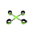 Hand & Ankle Cuffs with Hogtie - Glow in the Dark