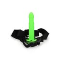 Twisted Hollow Strap-on - 8 / 20 cm - Glow in the Dark