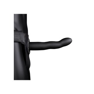 Shots Ouch! Curved Hollow Strap-On black 20 cm