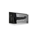 Shots Ouch! Curved Hollow Strap-On black 20 cm