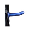 Shots Ouch! Curved Hollow Strap-On blue 20 cm