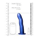 Shots Ouch! Curved Hollow Strap-On blue 20 cm