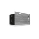 Shots Ouch! Ribbed hollow strap-on with testicles black 21 cm