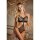 Halter Ouverte Lace Teddy - Black - O/S
