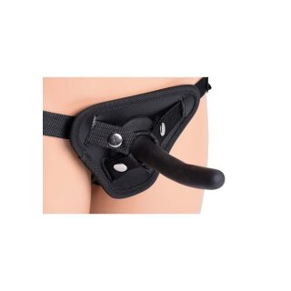 Strap U Pegging Dildo with Strap black 10,9 cm