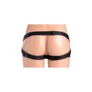 Strap U Vibrierende G-Punkt Saugnapf Dildos Set mit Harness pink