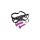 Strap U Vibrierende G-Punkt Saugnapf Dildos Set mit Harness pink