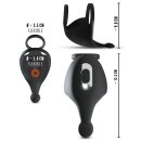 Rebel Cock ring with RC ball massager