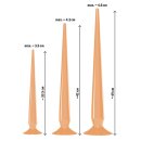 Super Long Anal Plug Set flesh