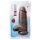 Au Naturel Chub 10" Dildo Chocolate - 24,1 cm