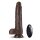 Dr. Skin Silicone Dr. Murphy 8 Inch Thrusting Dildo Chocolate - 22,2 cm