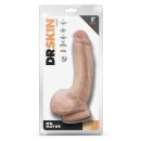 Dr. Skin Mr. Mayor 9 Inch Dildo With Balls Beige - 22,8 cm